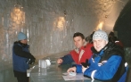 thumbs Dean and Johan at Ice Hotel jpg Dallas, Texas based Motivational Business Keynote Speaker in Ice Hotel, Sweden