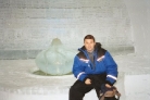 thumbs Dean inside Ice Hotel 3 jpg Dallas, Texas based Motivational Business Keynote Speaker in Ice Hotel, Sweden